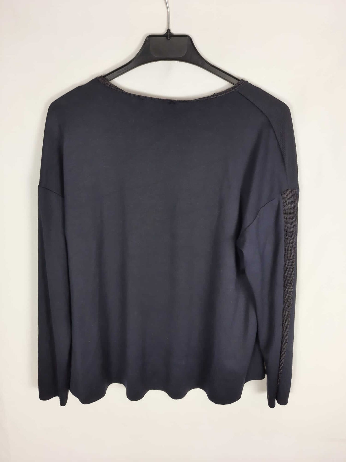 ZARA.Blue double textured Ts sweater