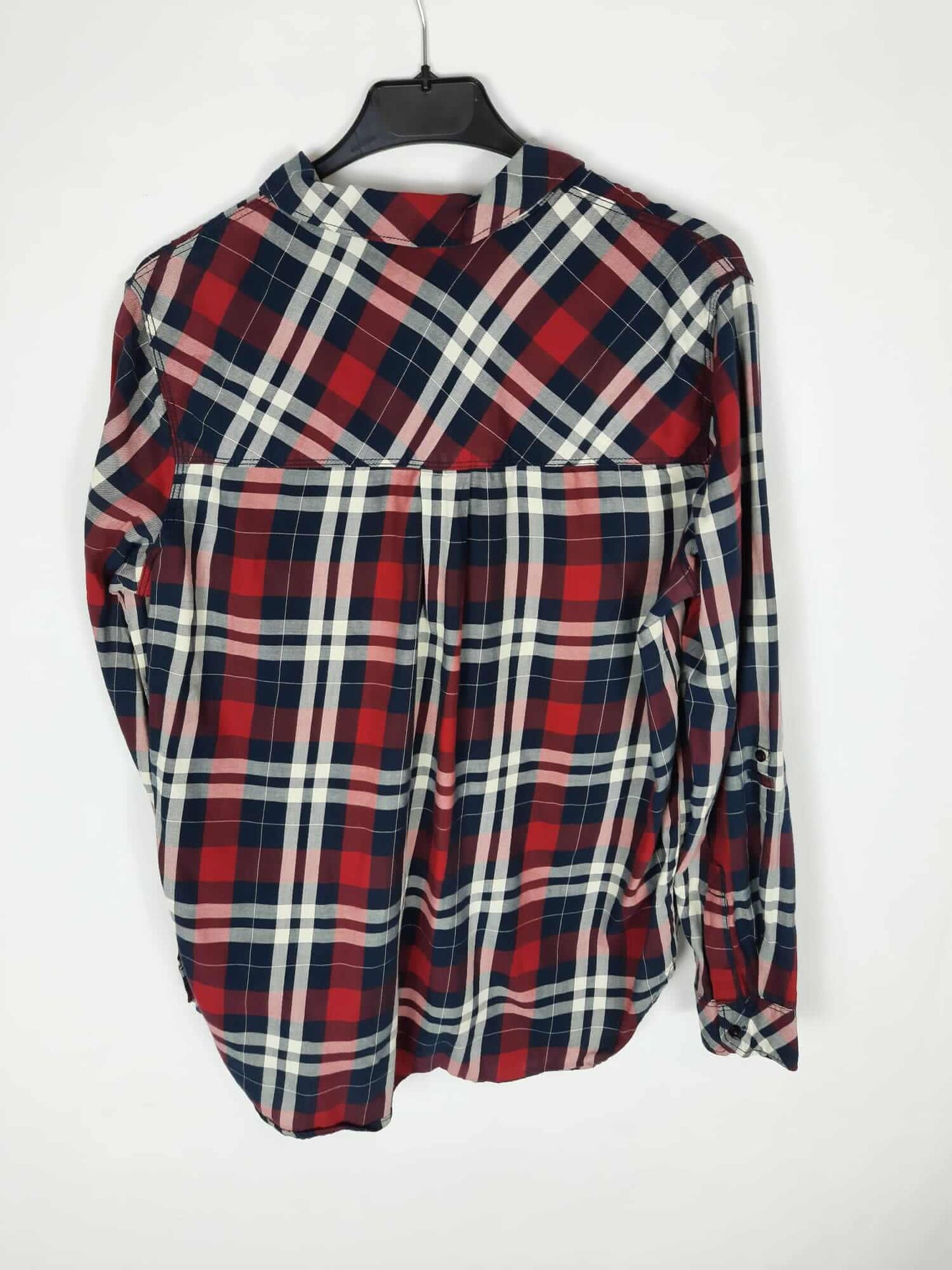 STRADIVARIUS. Camisa de cuadros rojos T. l