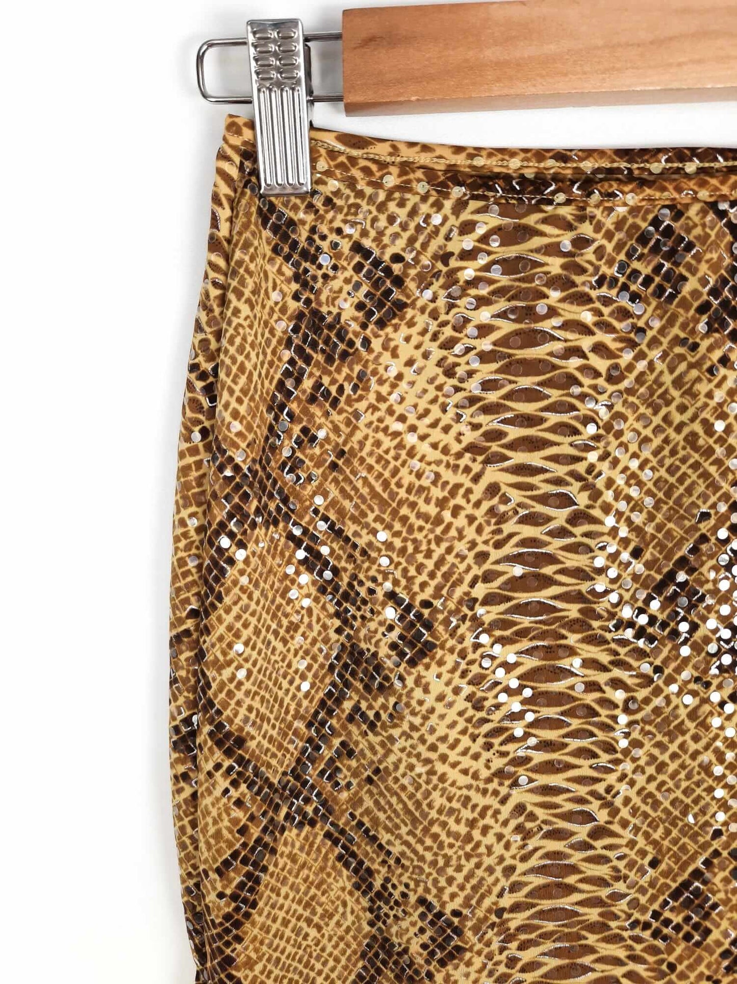 TRU-BLU. falda midi estampado serpiente T.