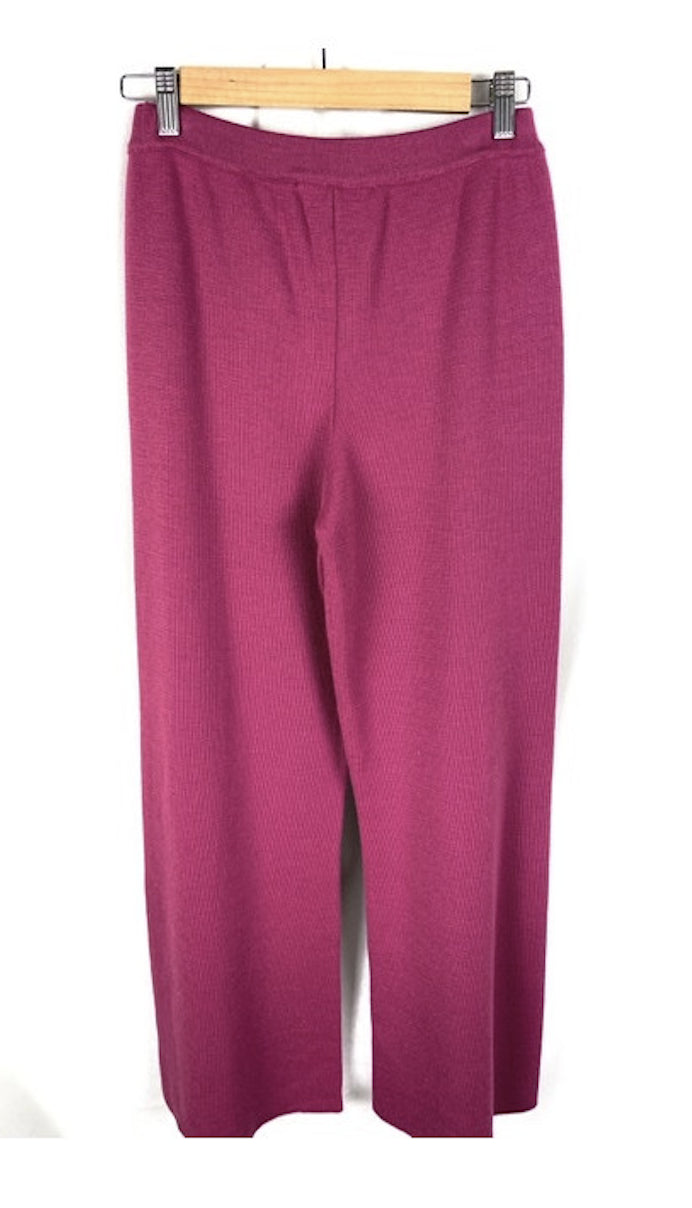 YNONYME. Pantalon de punto morado T.s