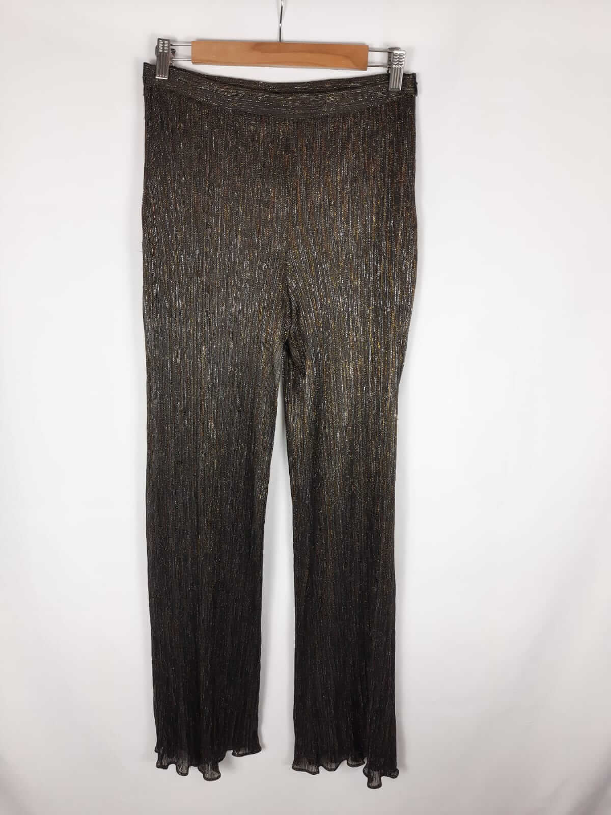 ZARA. Pantalón fluido hilos T.m