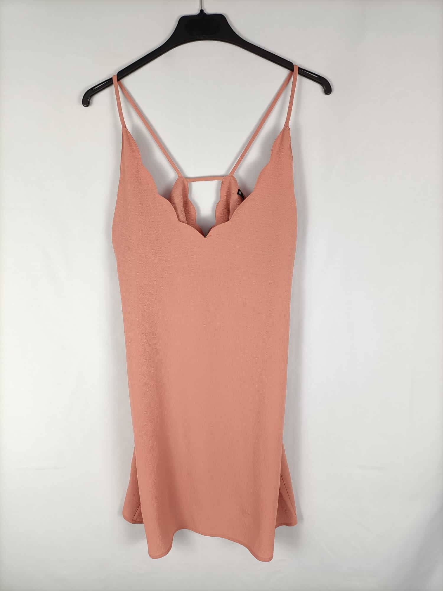 MANGO. Short nude pink dress with straps Ts – Hibuy market