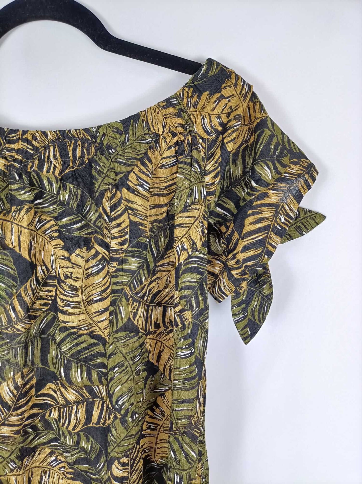 BRAVE SOUL. Vestido palmeras