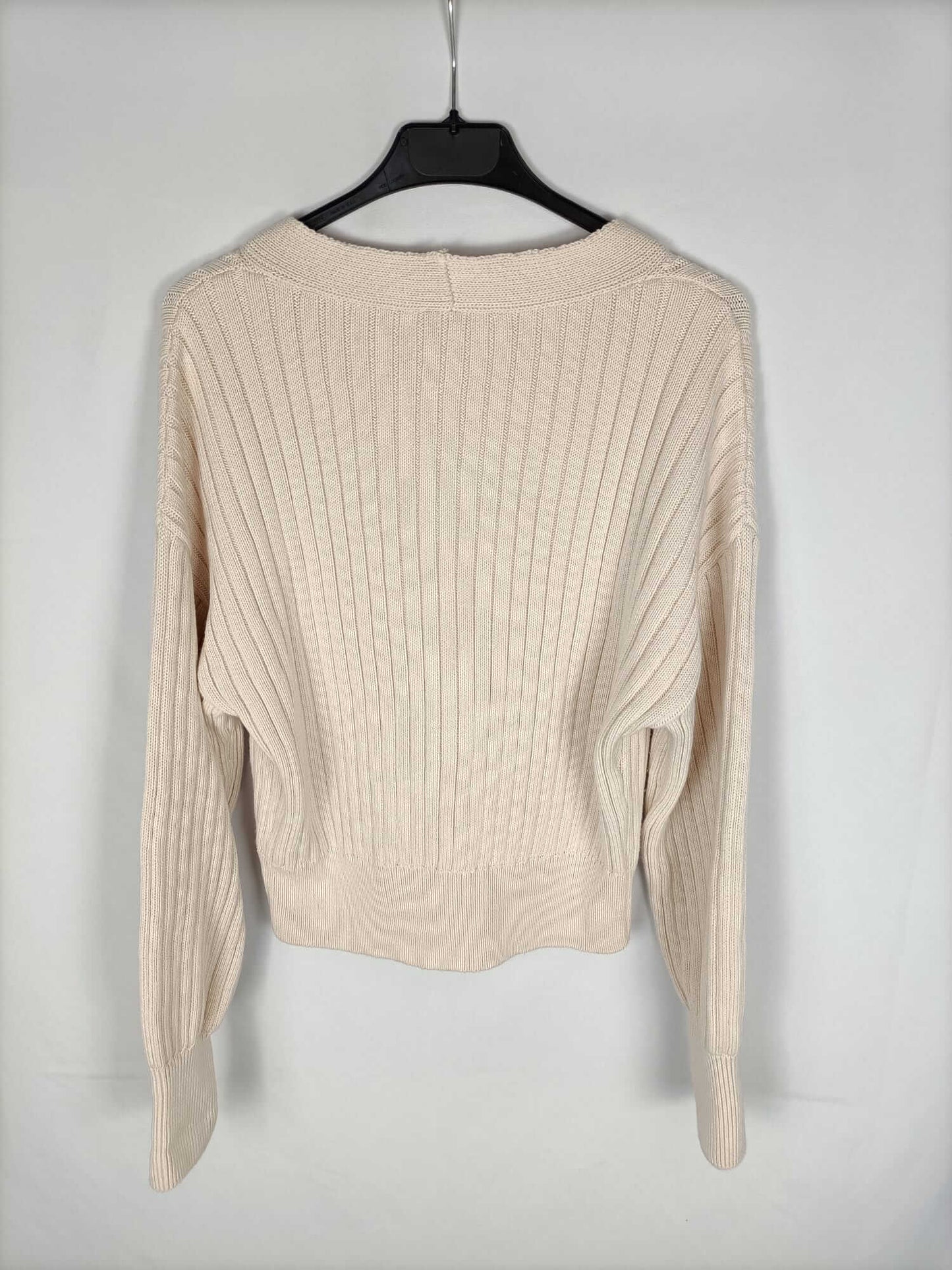 NA-KD- Rebeca beige canalé T.m