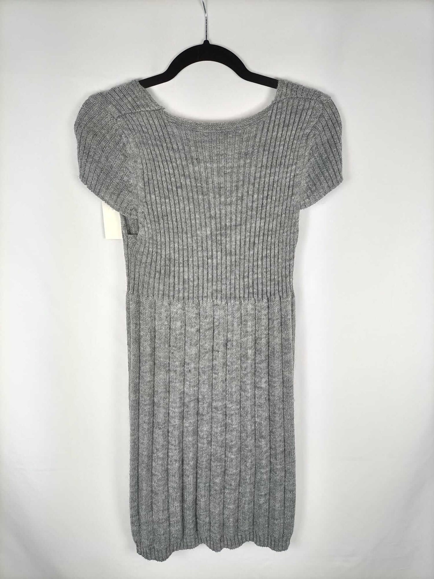BELLAMODA.Vestido gris lana T.s/m