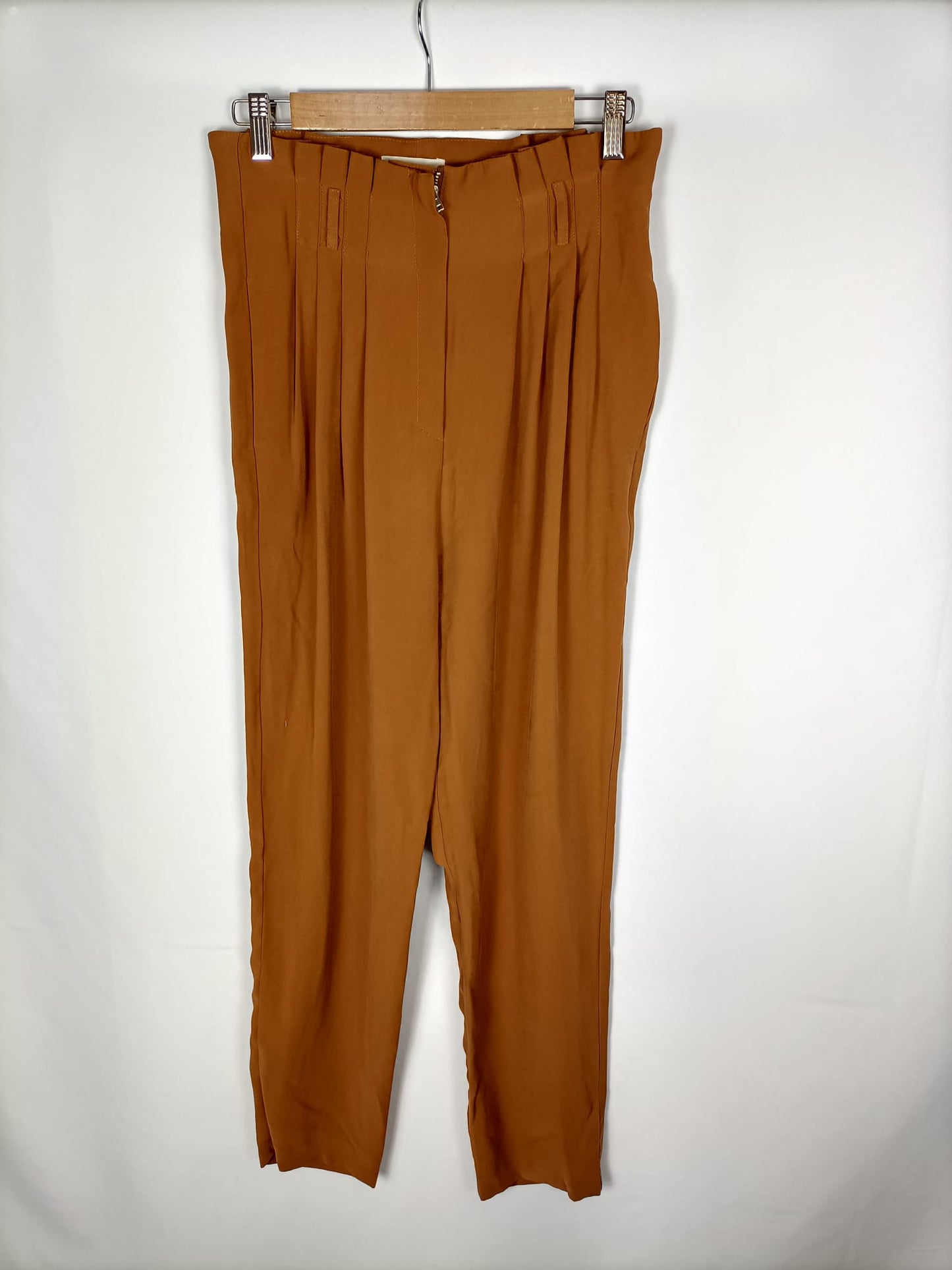 COOSY. SISTER. Pantalon marron fluido T.m
