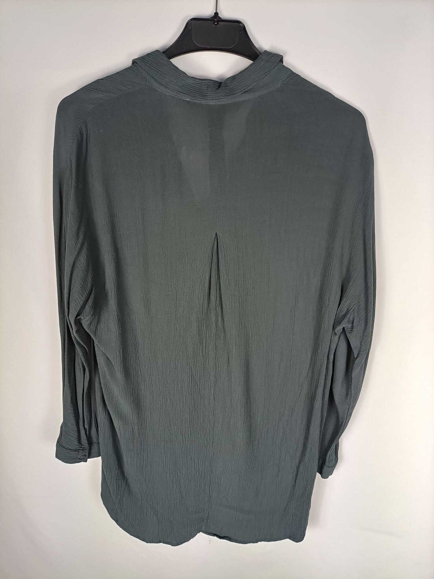 ZARA.Blusa gris azulada T.s