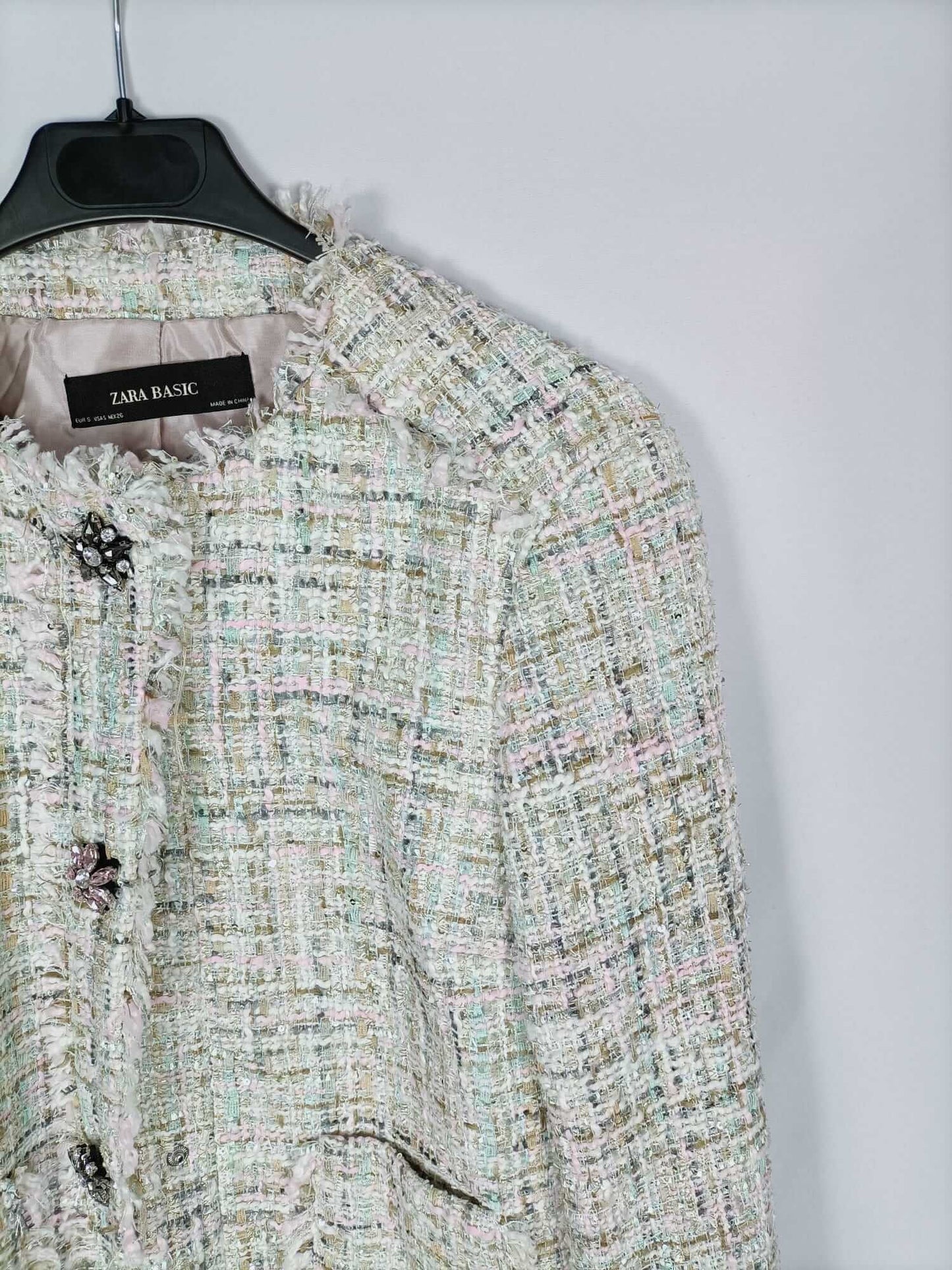 ZARA. Chaqueta tweed T. s