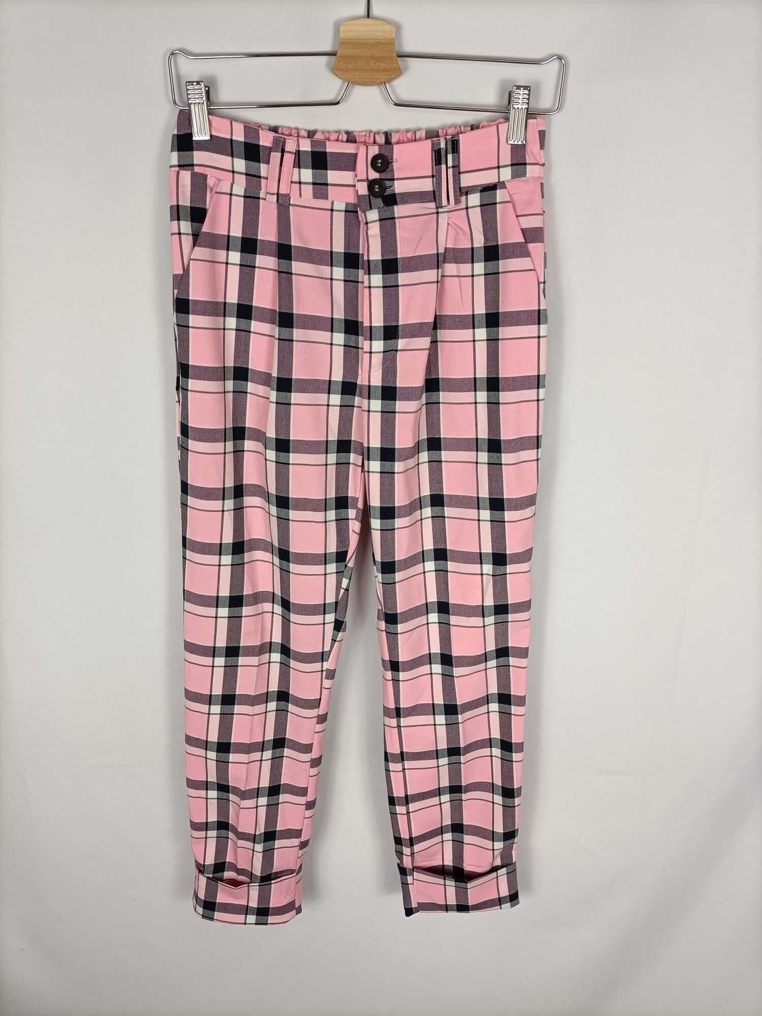 Pantalón rosa cuadros – Hibuy market