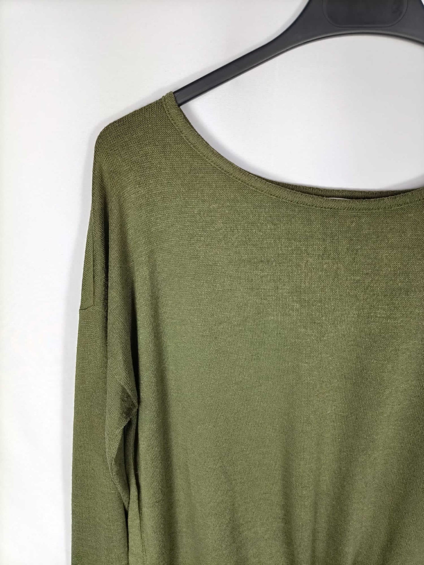 SPRINGFIELD.Green hunting knit top TL