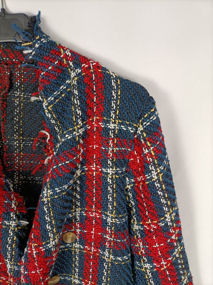 OTRAS. Chaqueta cuadros tweed T.l