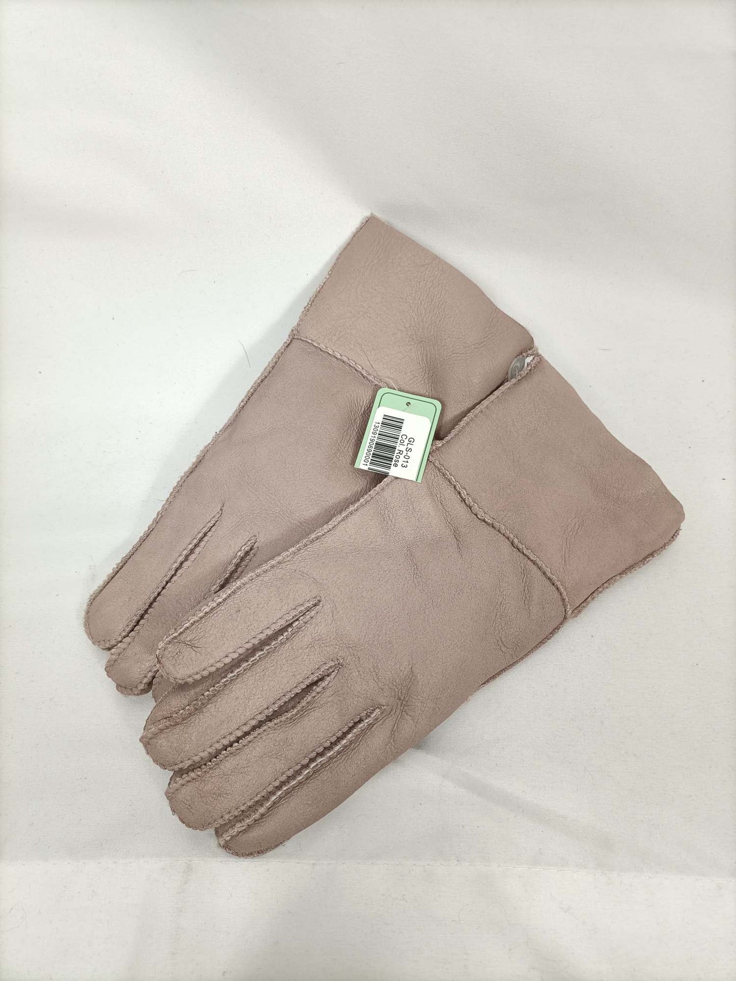 OTRAS.Guantes rosas borrego