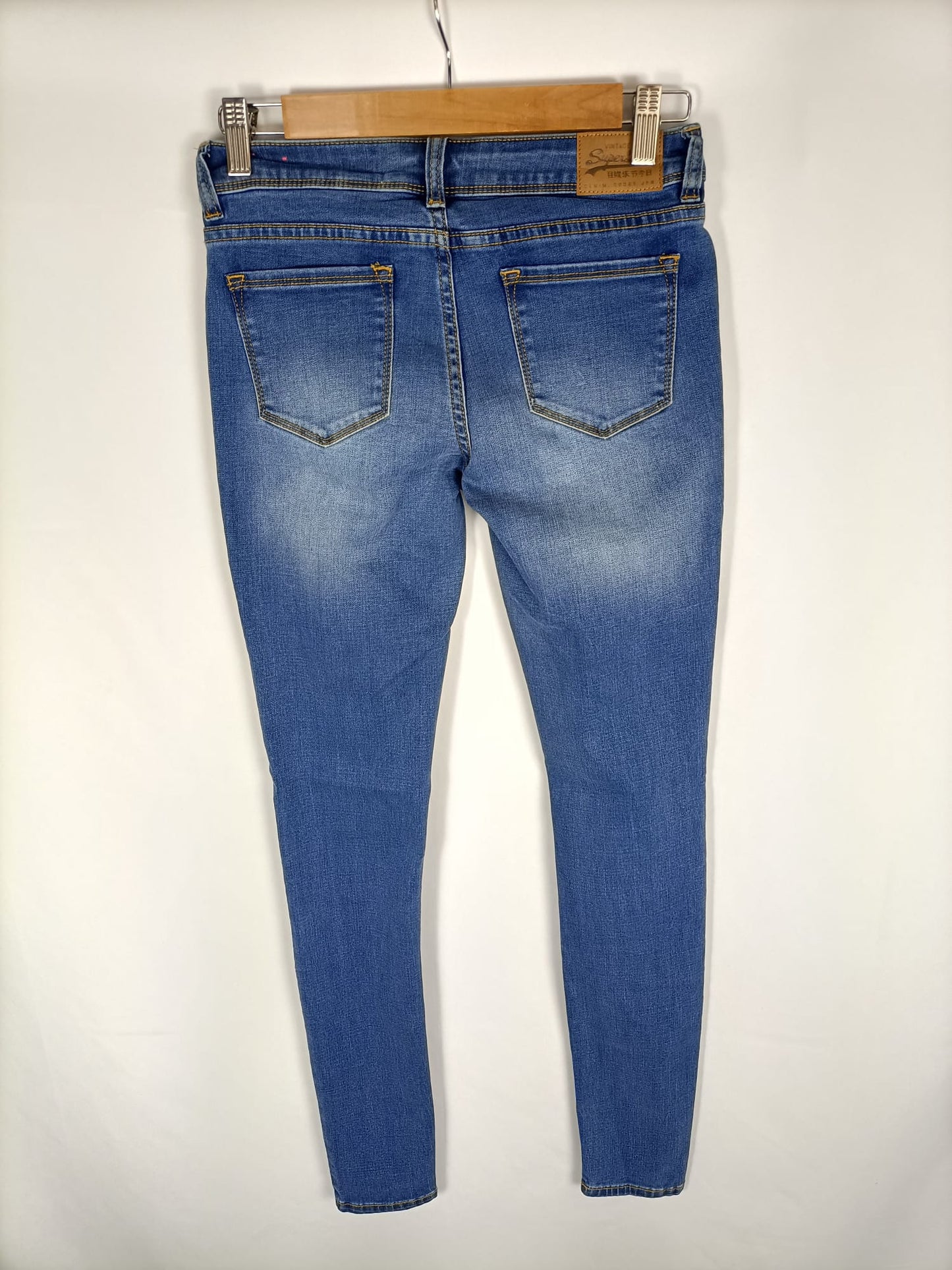 OTRAS.Pantalones denim pitillo elástico. T.36
