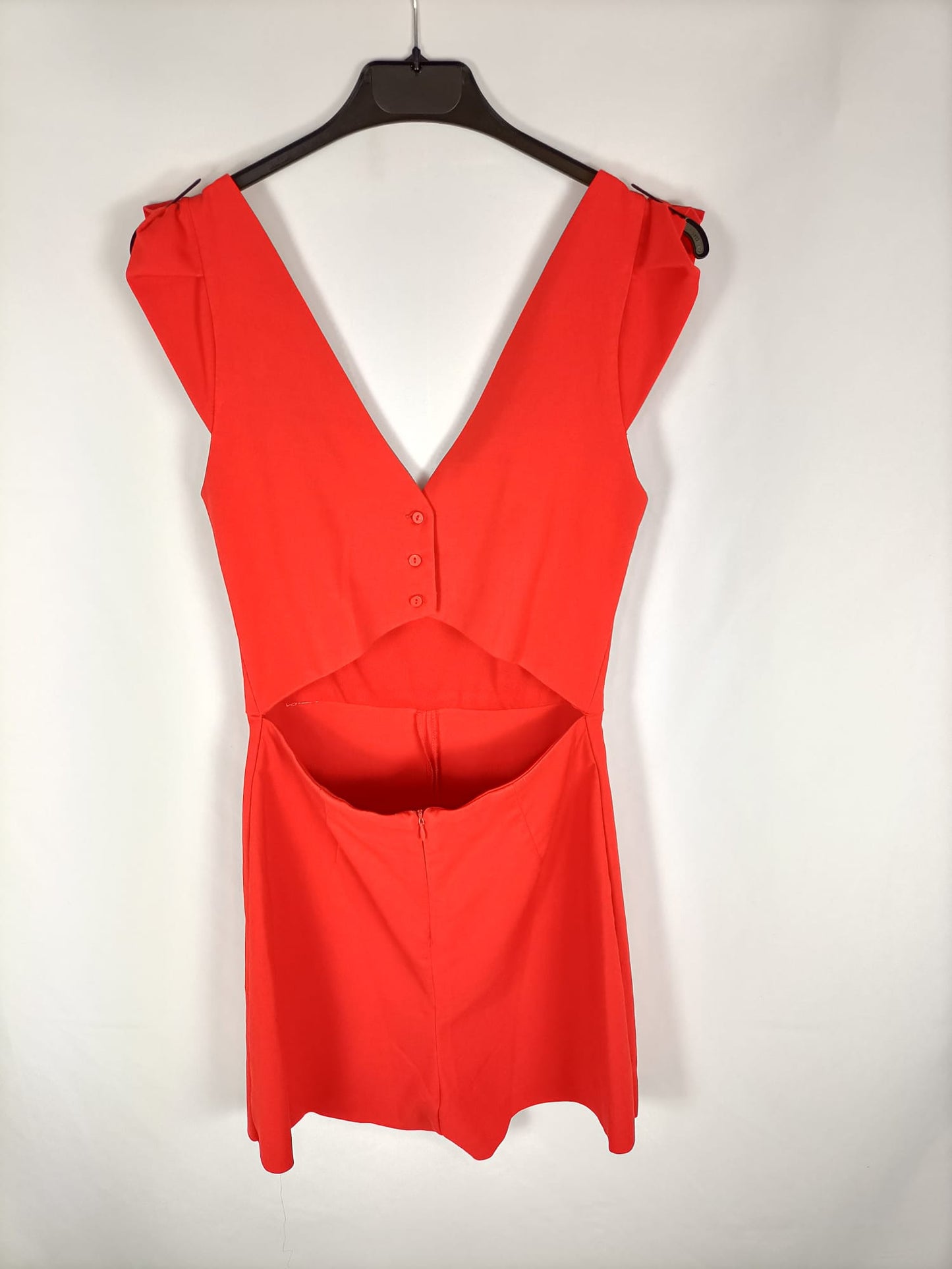 ZARA.Mono corto rojo T.s