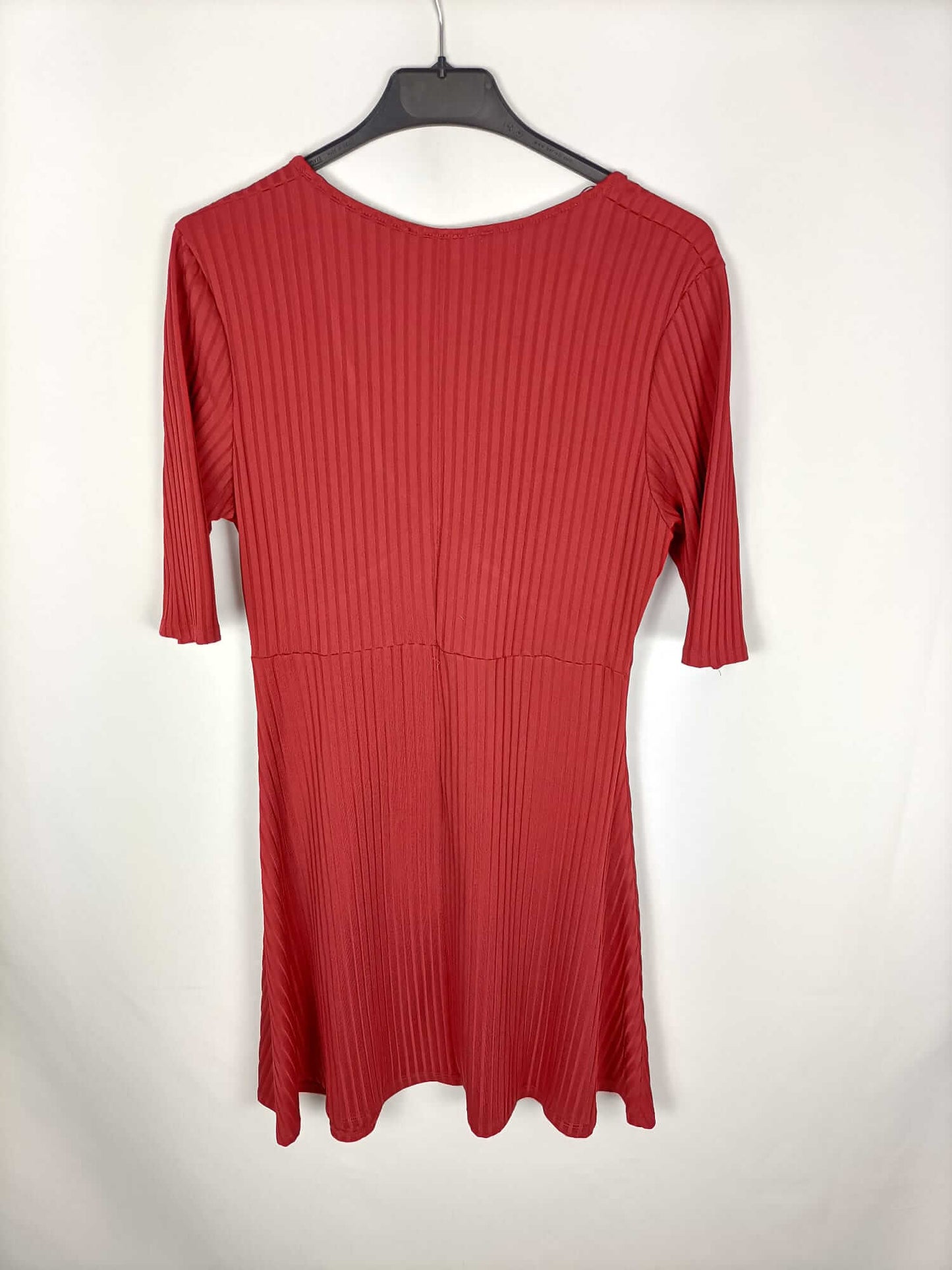 LEFTIES. Vestido teja canalé T.m