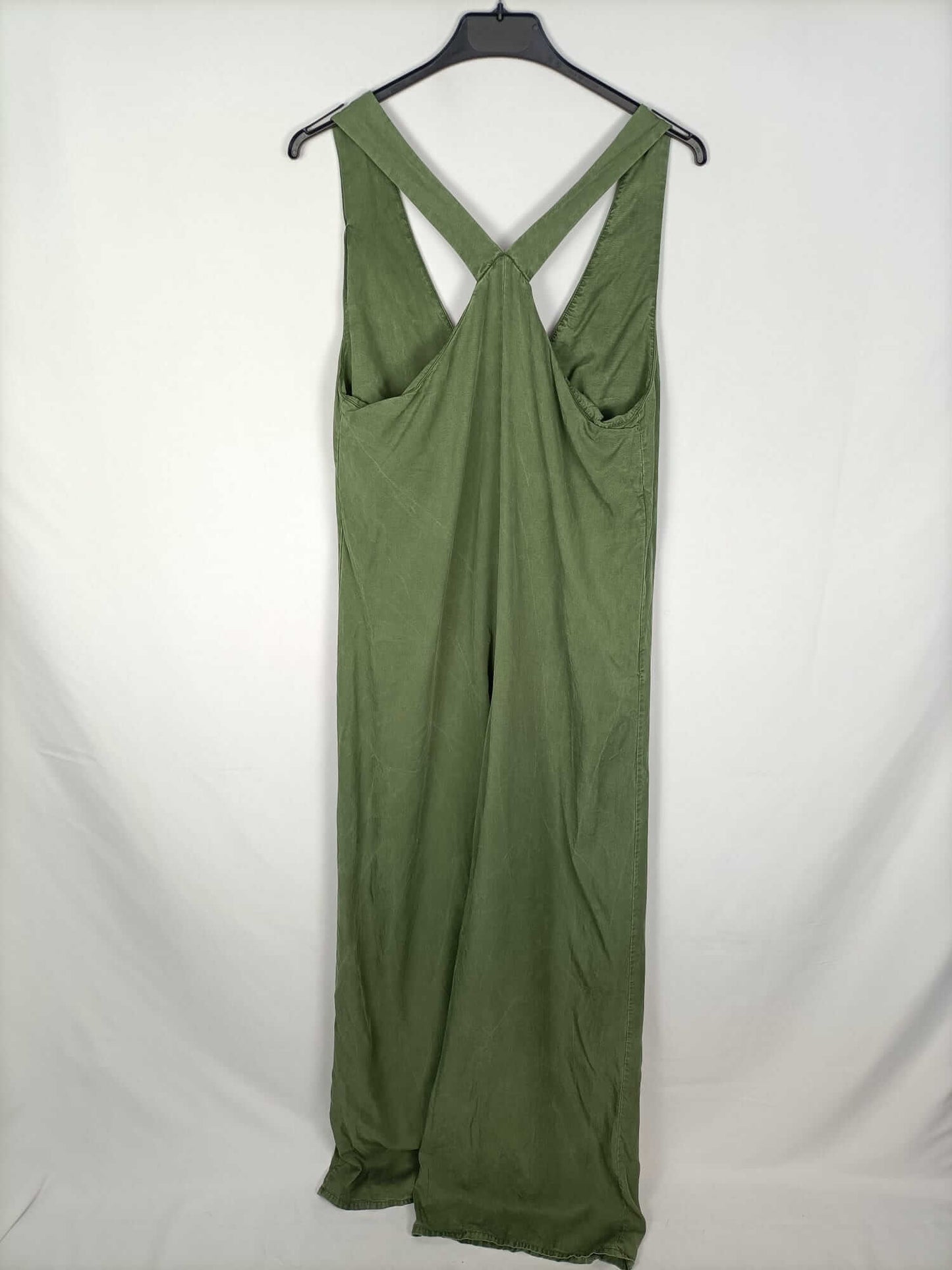 STRADIVARIUS. Mono palazzo verde T.s