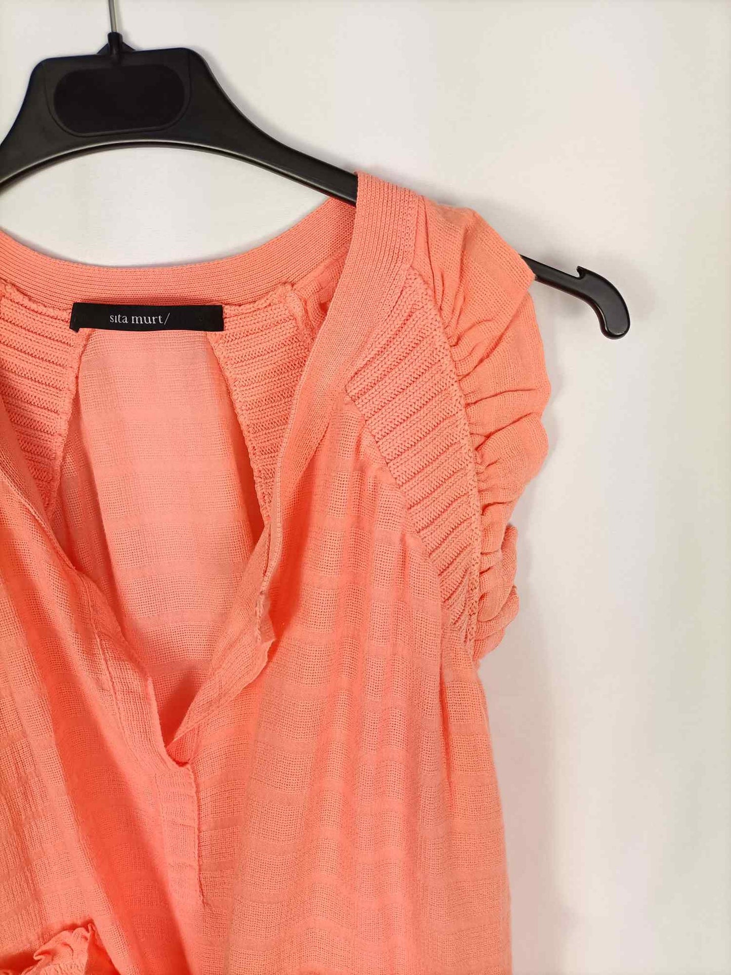 SITA MURT.Top naranja palo TU (M)