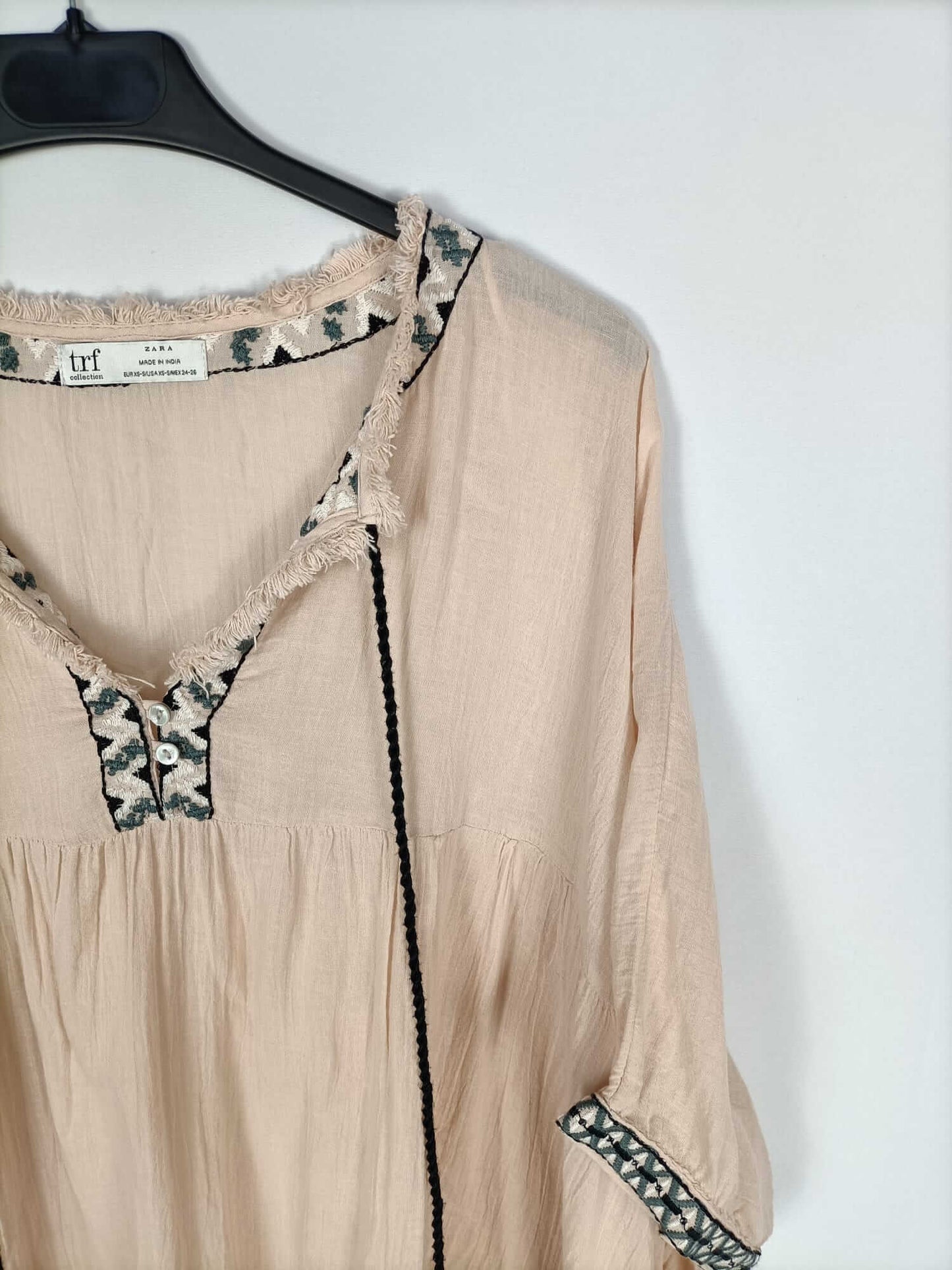 ZARA.Vestido kaftan T.xs/s
