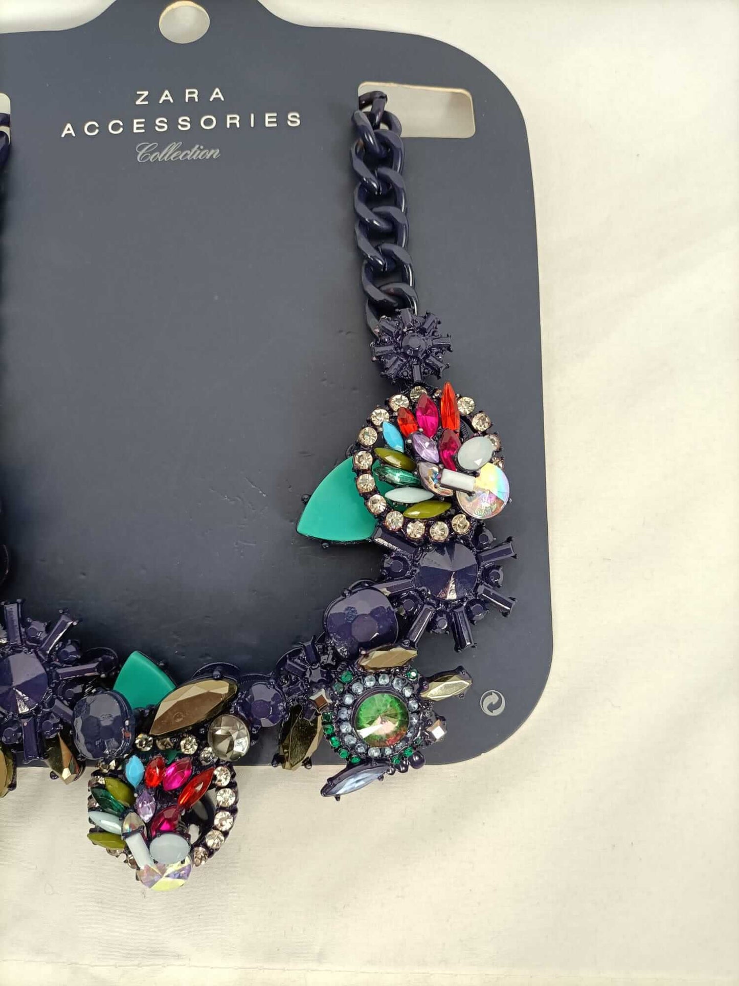 ZARA.Collar azul abalorios