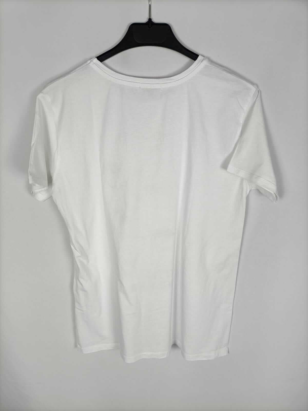 STRADIVARIUS.Camiseta abalorios T.M