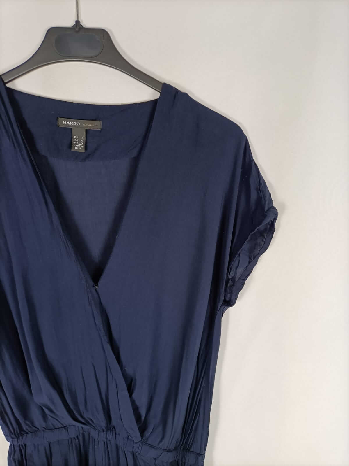 MANGO.Mono largo azul T.s