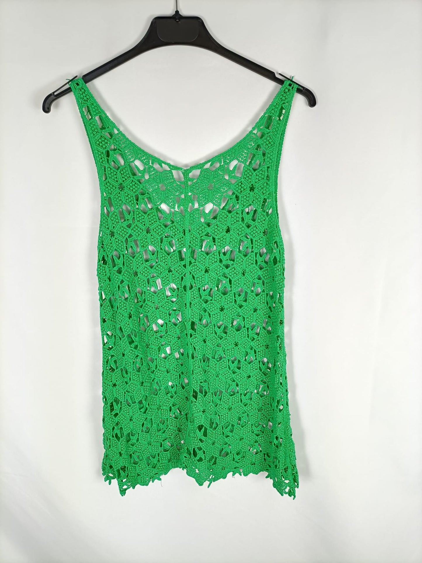 OTRAS.Vestido croché verde Ts./m