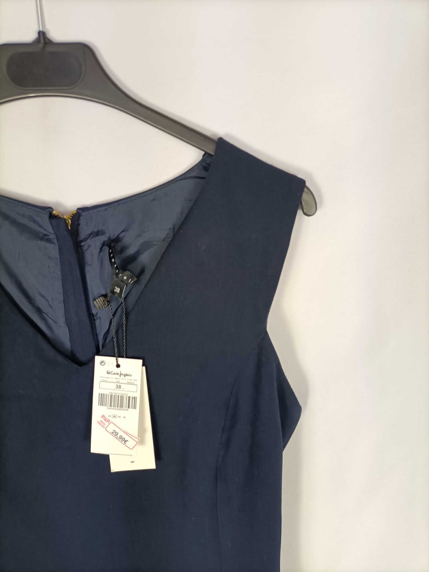 TINTORETTO.Vestido azul vestir T.38