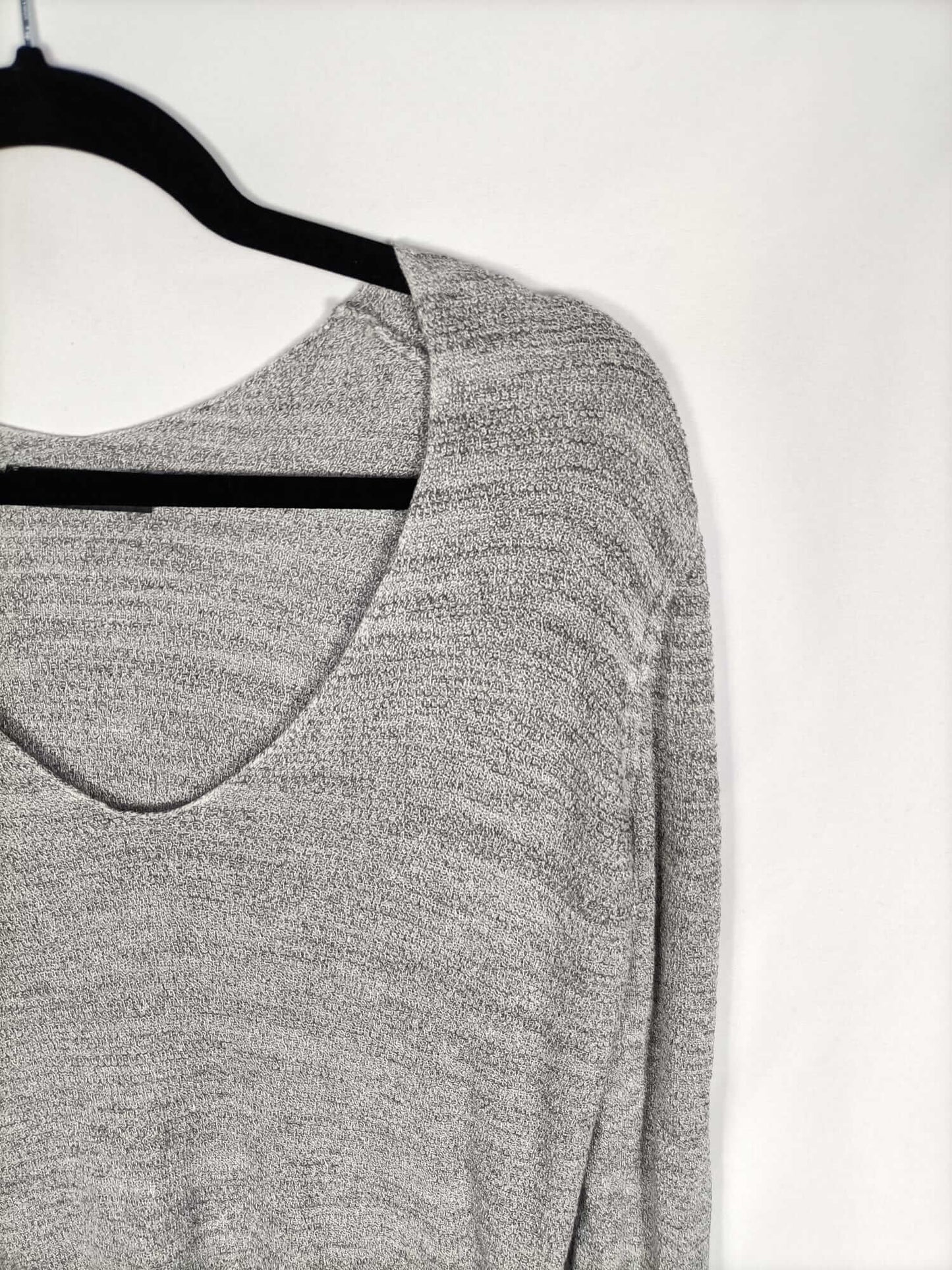 ZARA. Jersey gris punto T.s