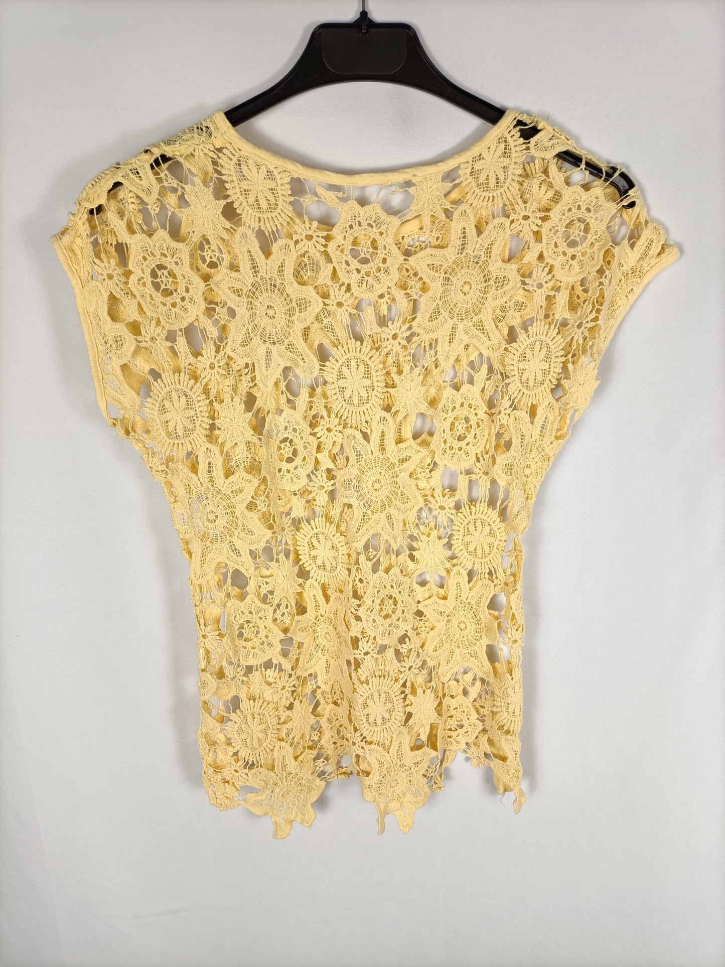 OTRAS.Top amarillo croché TU (s)