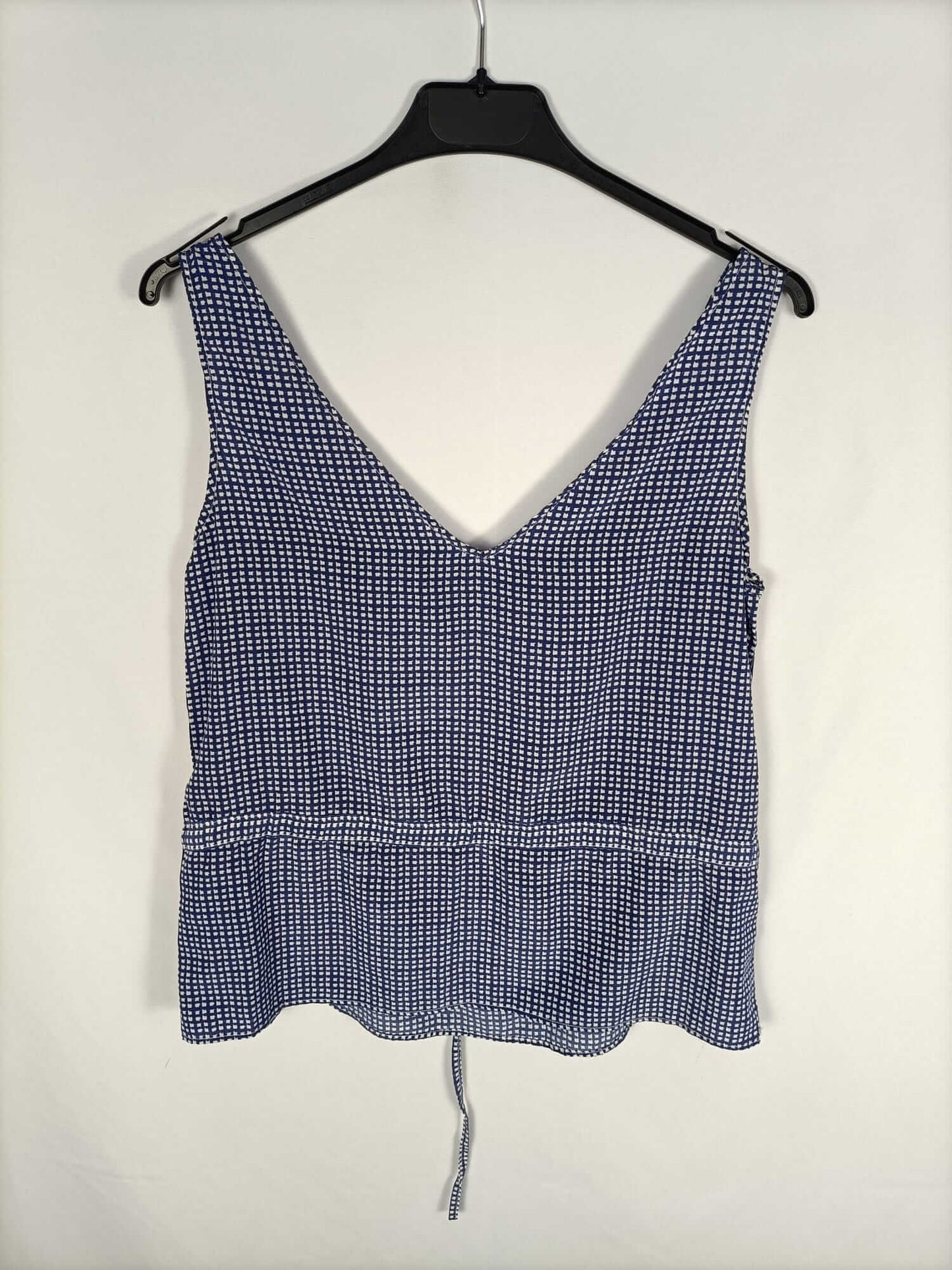 OTRAS.Top cuadros azules y blancos T.xs