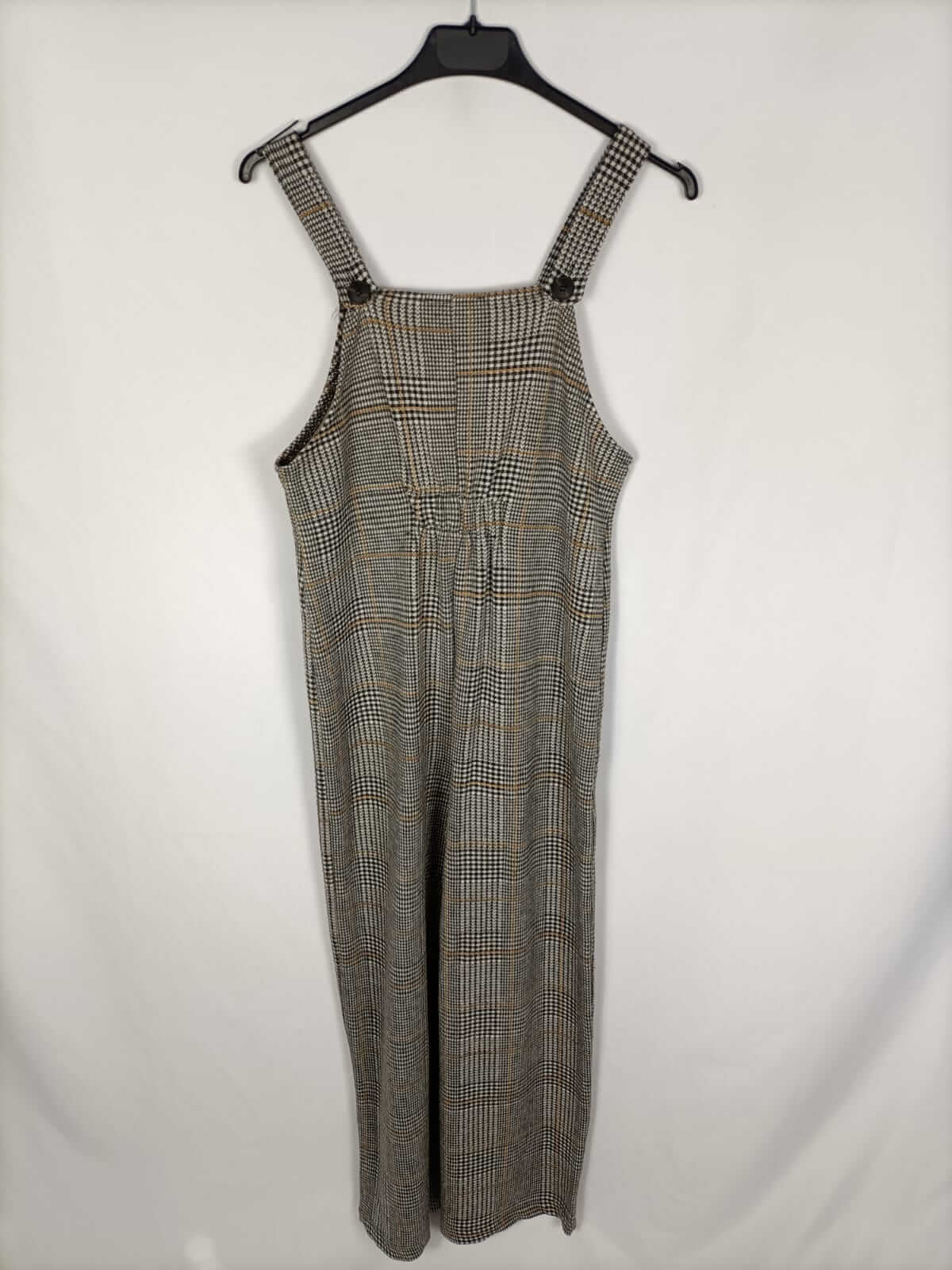 ZARA KIDS.Peto cuadros grises T.13/14