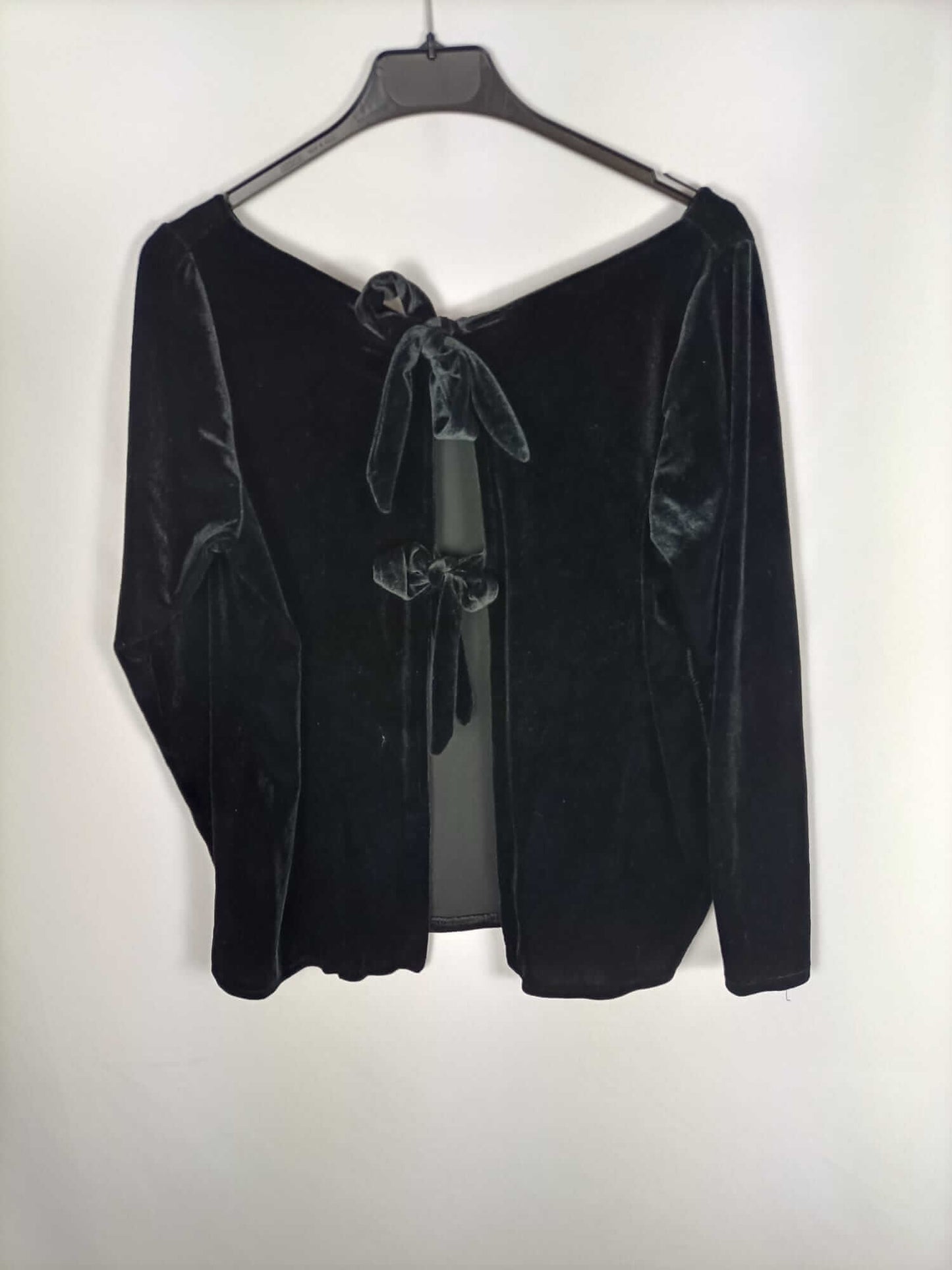 OTRAS. Camiseta negra terciopelo TU (m/l)