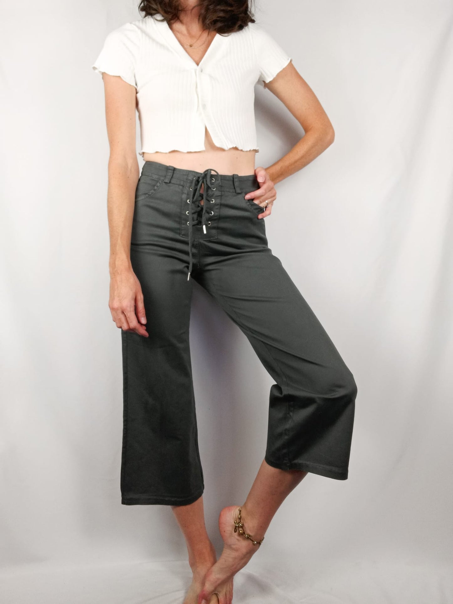 OTRAS.Culottes grises cuerdas T.xs