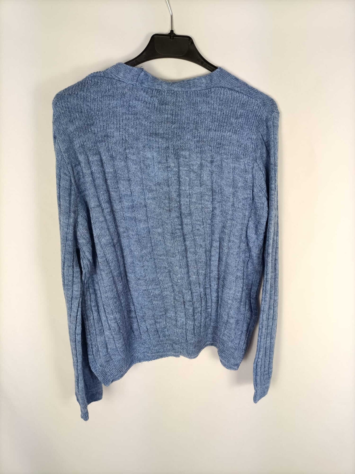 MANGO. Rebeca azul jaspeada T.m