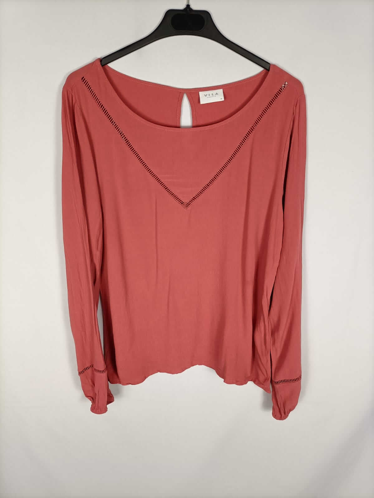 VILA CLOTHES. Salmon blouse, size 38