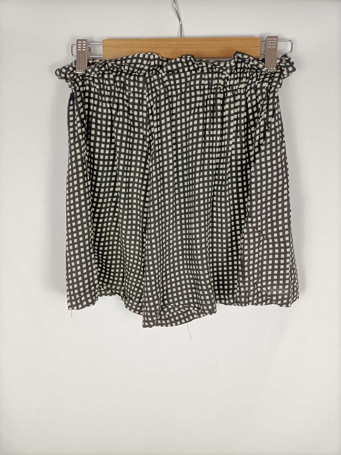 MANGO. Shorts cuadros T.s