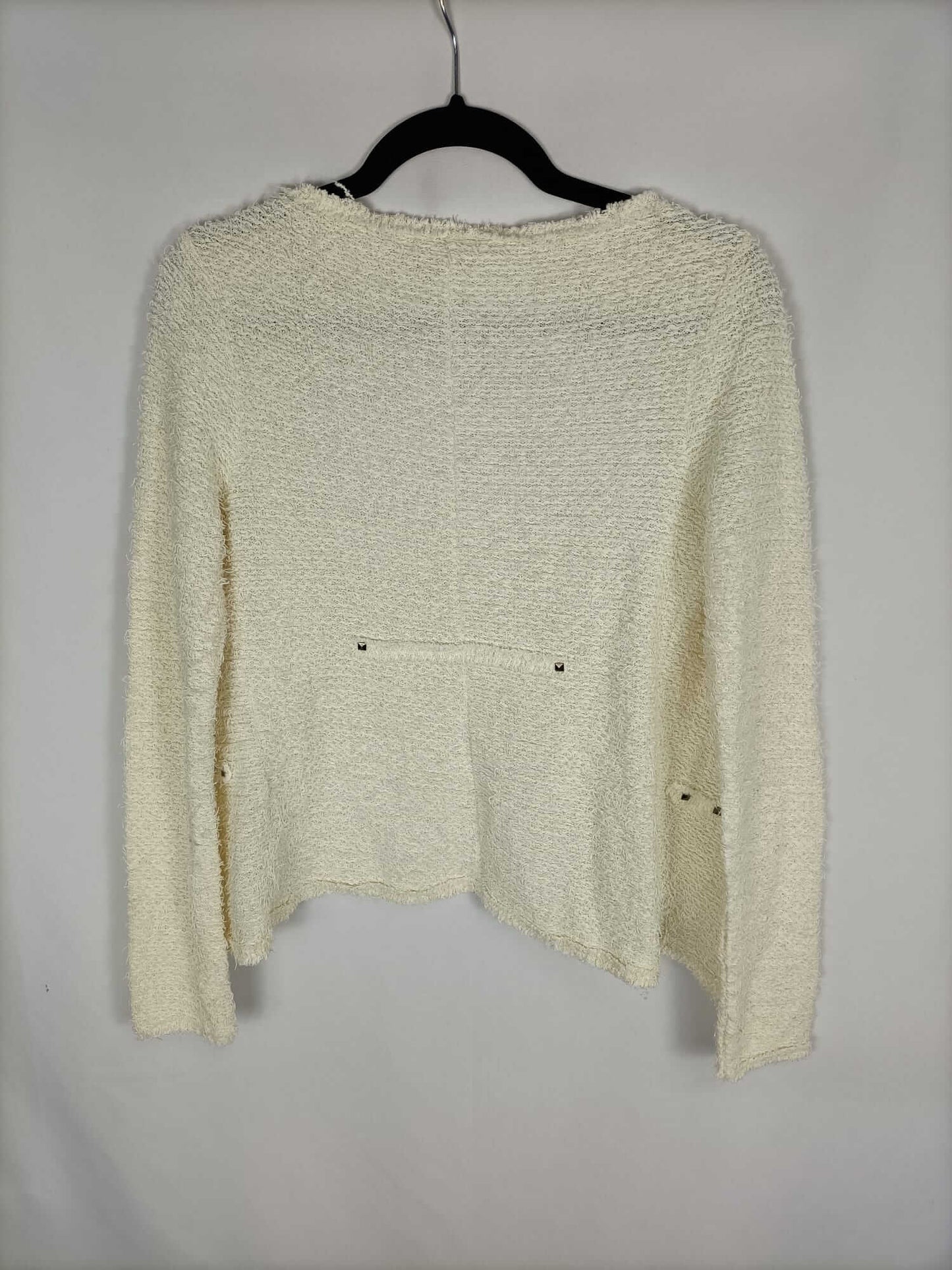 PULL&BEAR. Chaqueta beige tweed T.m