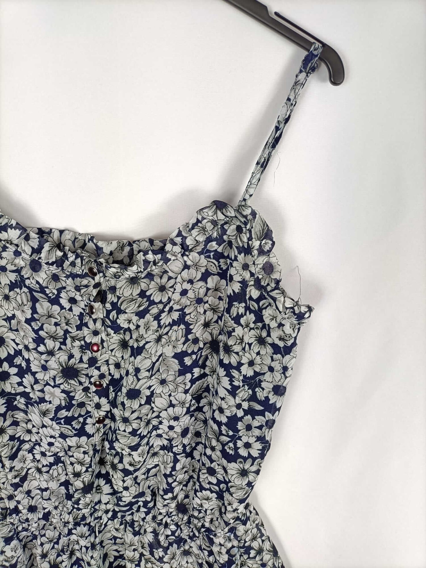 STRADIVARIUS. Blue flower dress Tm