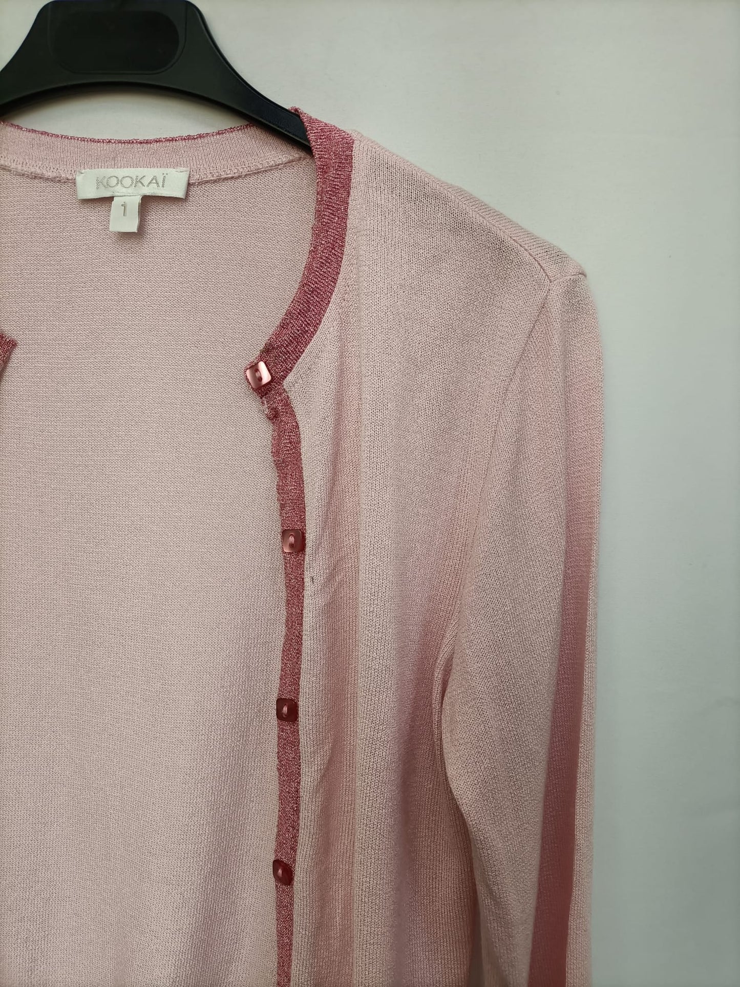 KOOKAI.Pink glitter cardigan Ts