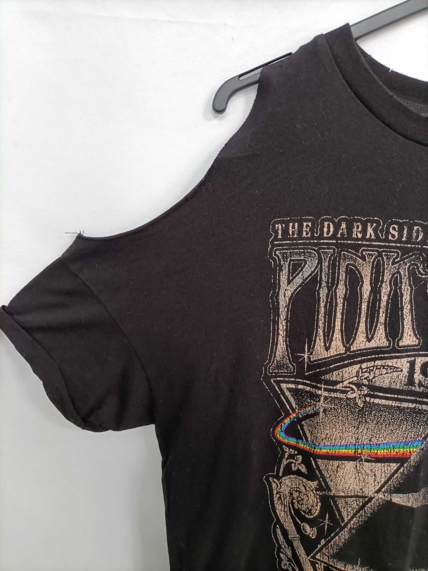 PINK FLOYD. Camiseta negra hombros T.m