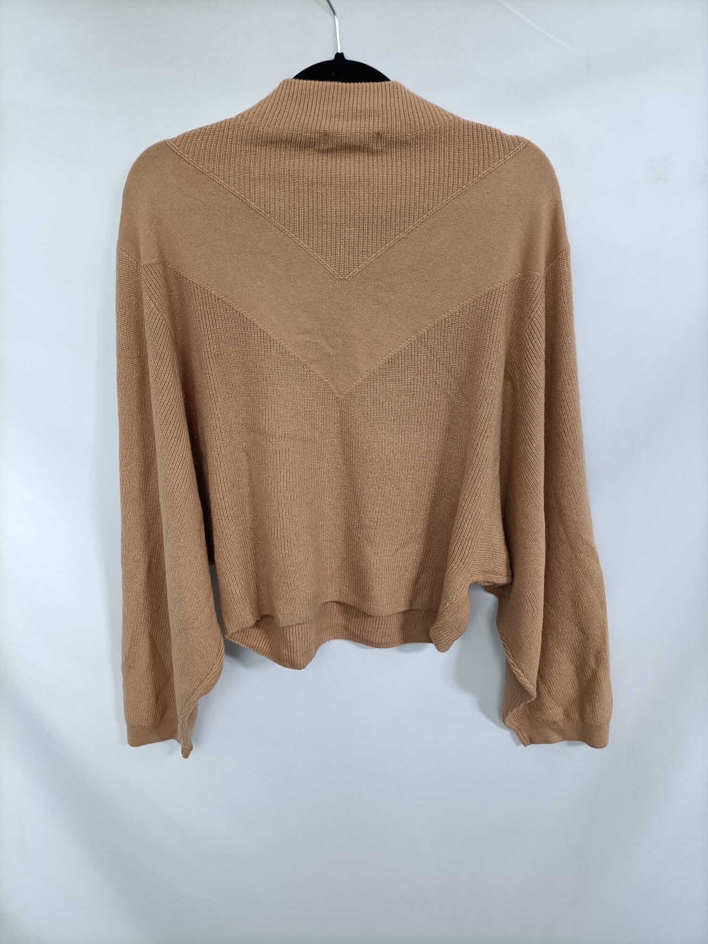 H&M. Jersey camel oversized T.xs