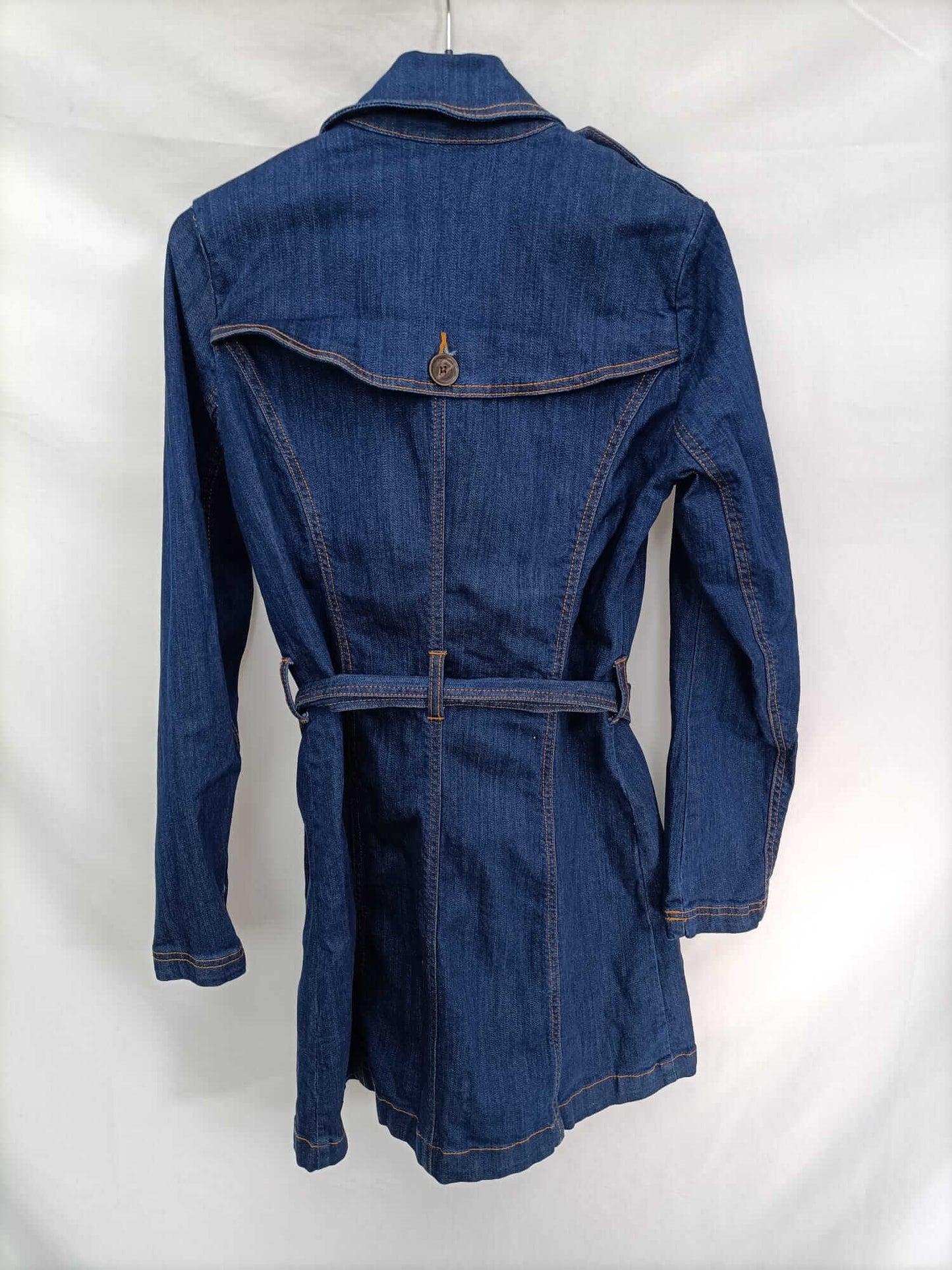 Market. STRADIVARIUS.Abrigo denim gabardina T.s