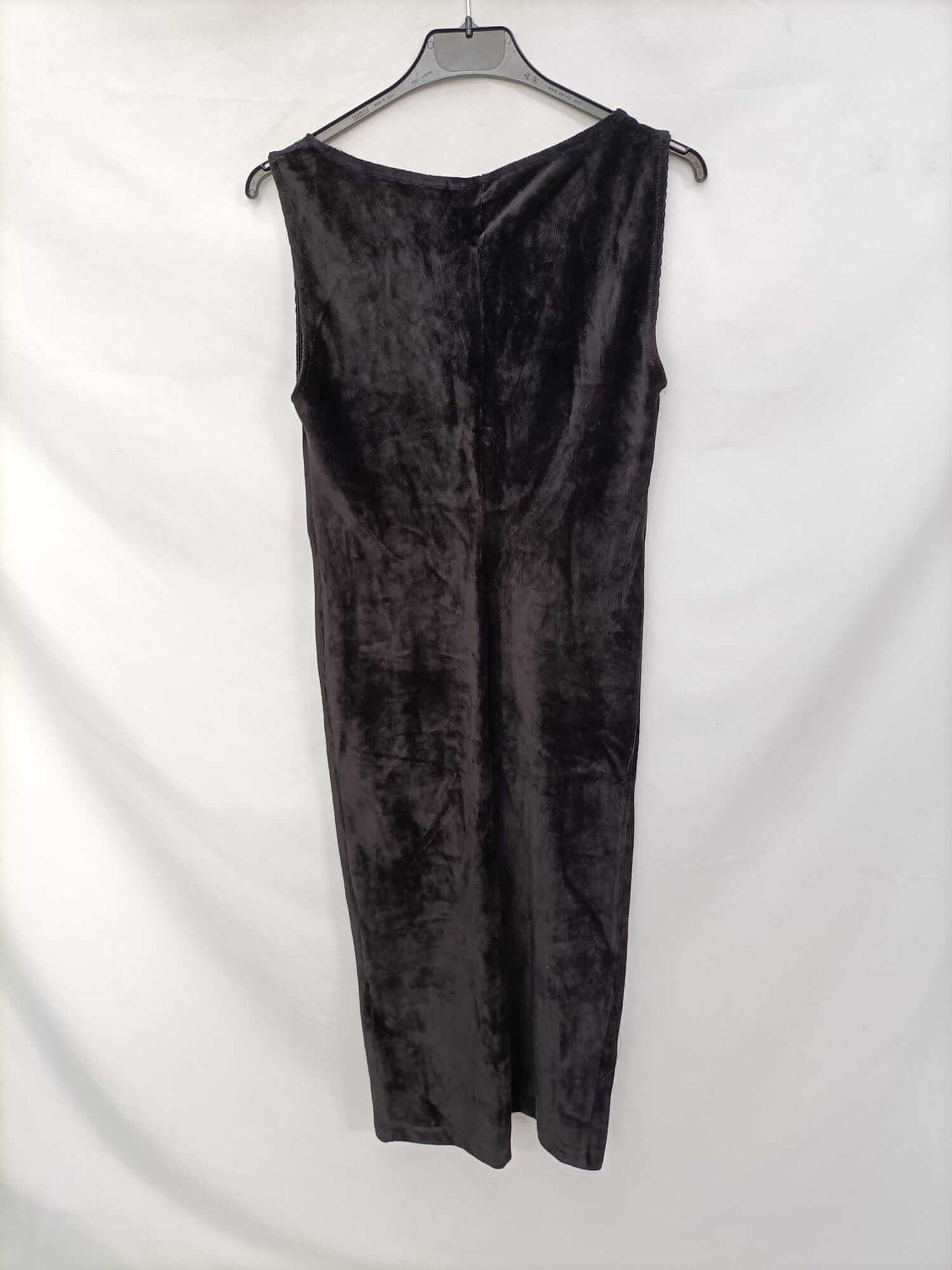 STRADIVARIUS.Vestido negro micropana T.L