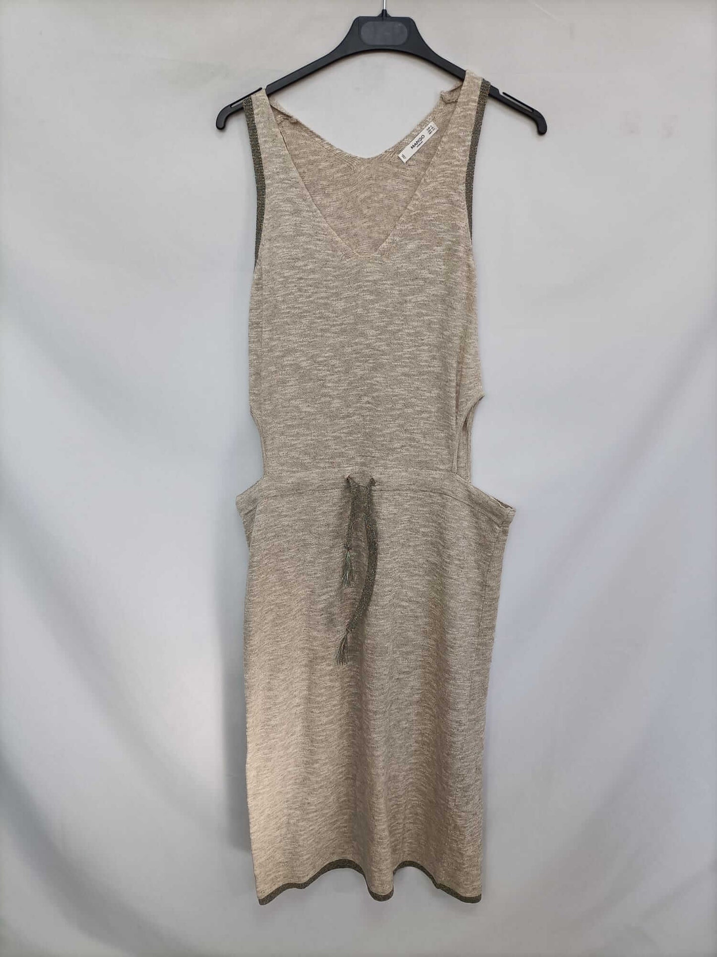 MANGO. Vestido punto jaspeado T.s