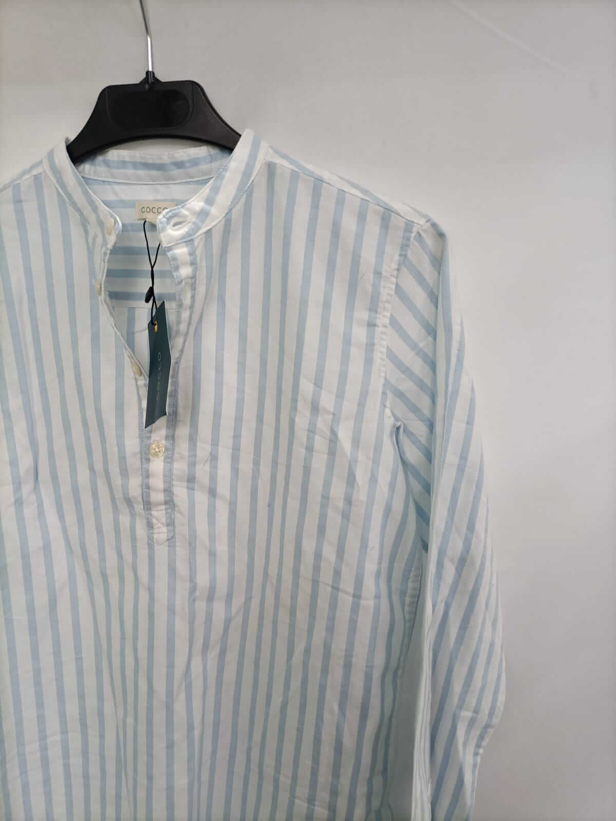 GOCCO. Camisa rayas cuello mano T.11/12