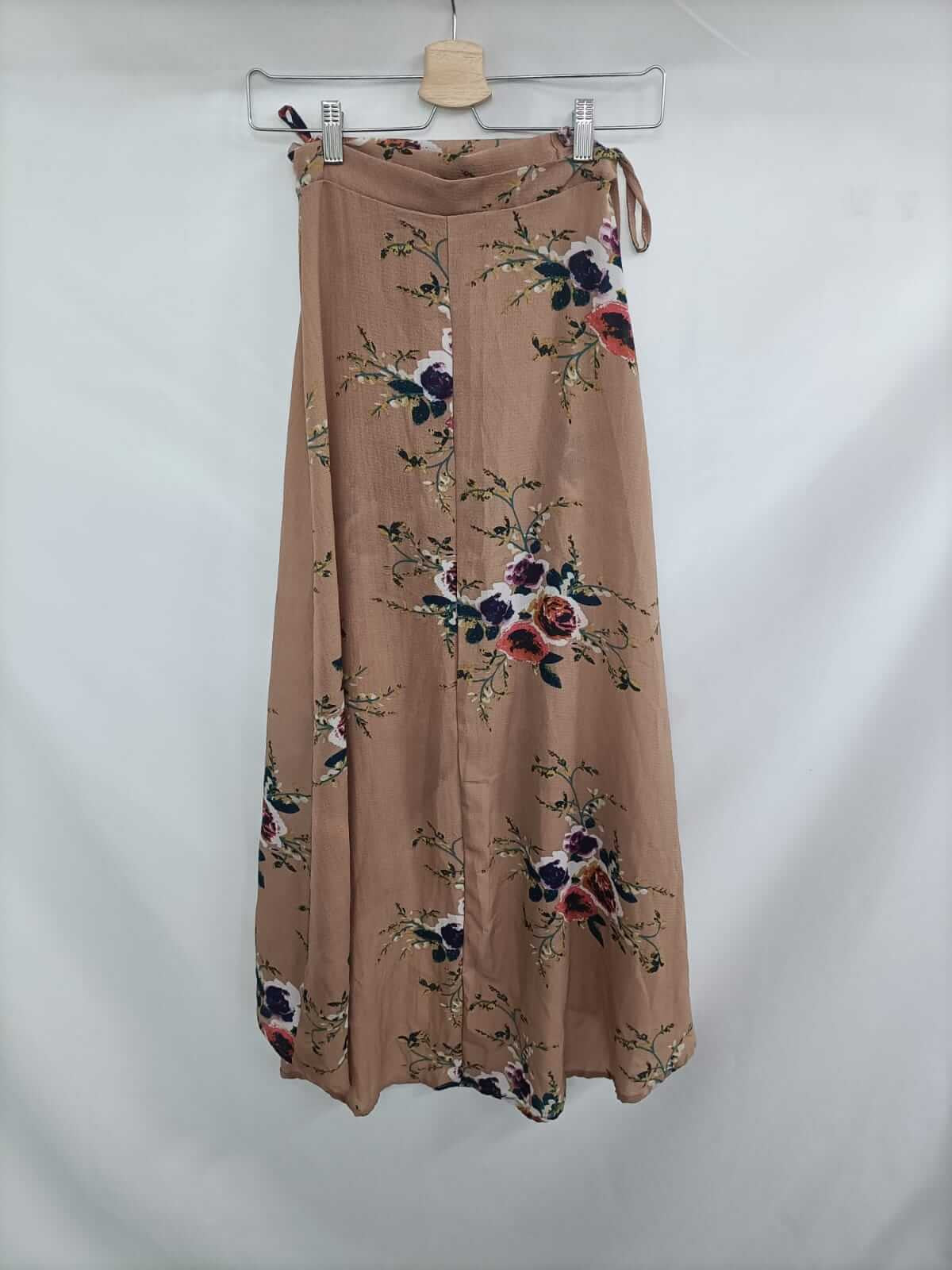 OTRAS. Falda nude flores T.s