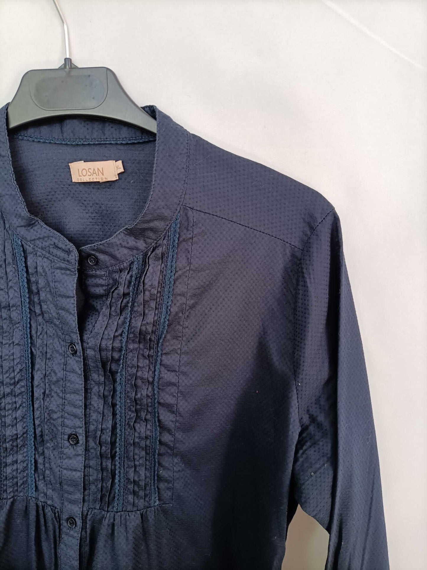 LOSAN. Blue blouse with drawstrings T.xl