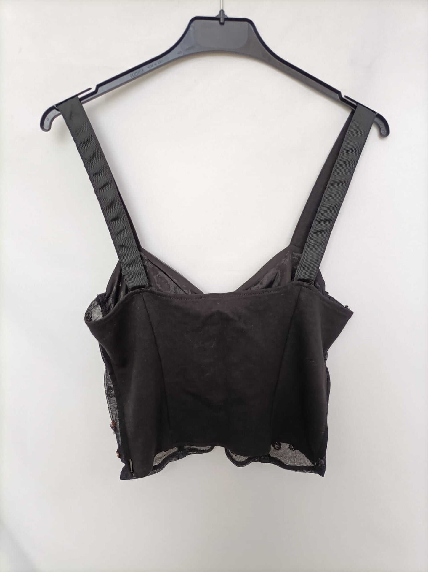 ZARA. Top corset abalorios T.m