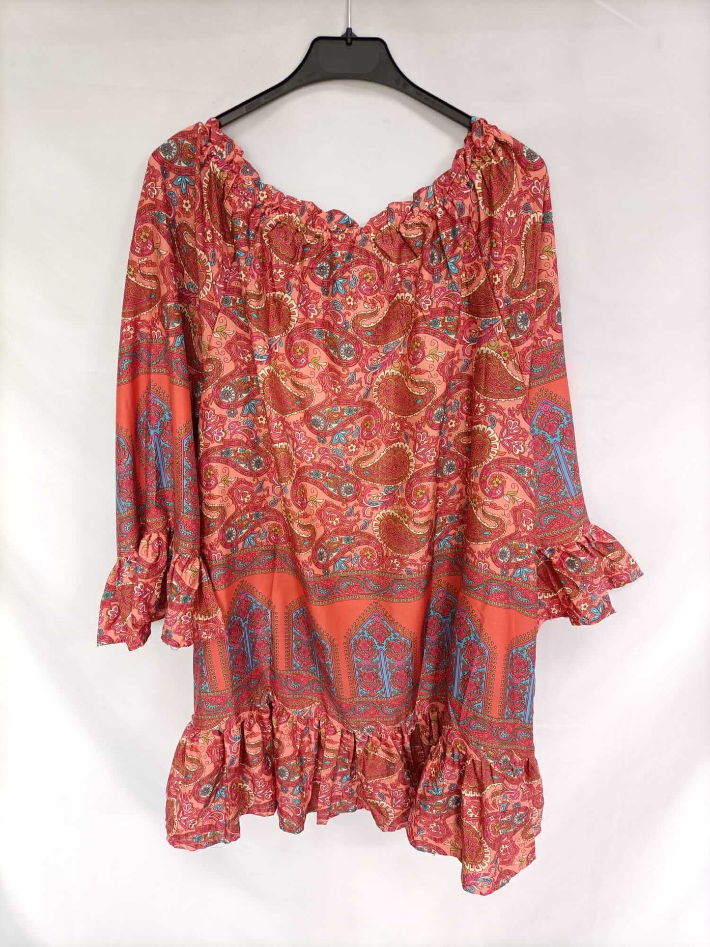 FANELLO (JEUVRE). Burgundy Amoeba Dress (L/XL)