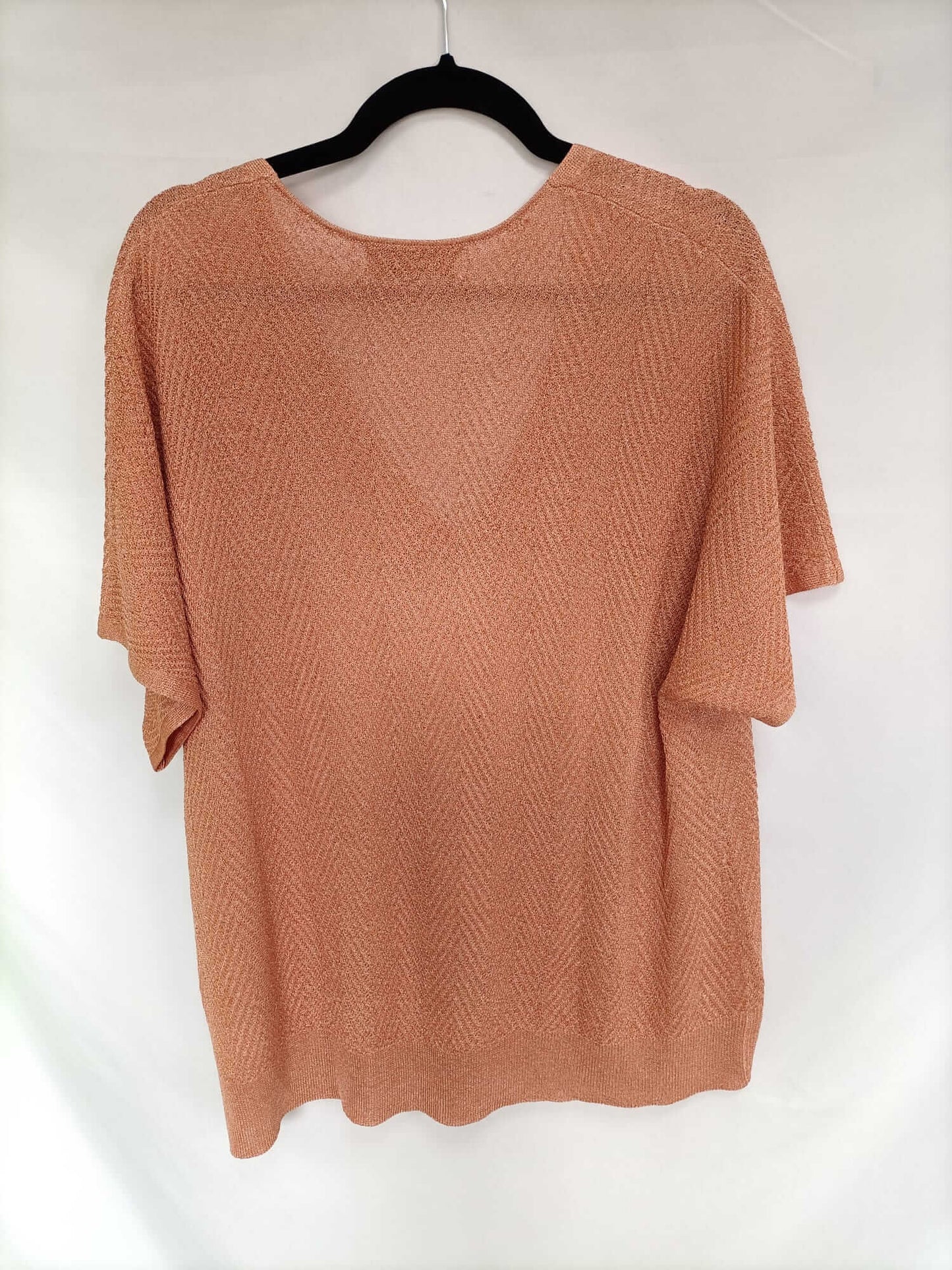 market.EL CORTE INGLES. Top jaspeado naranja T.l